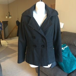Grey wool coat. Used